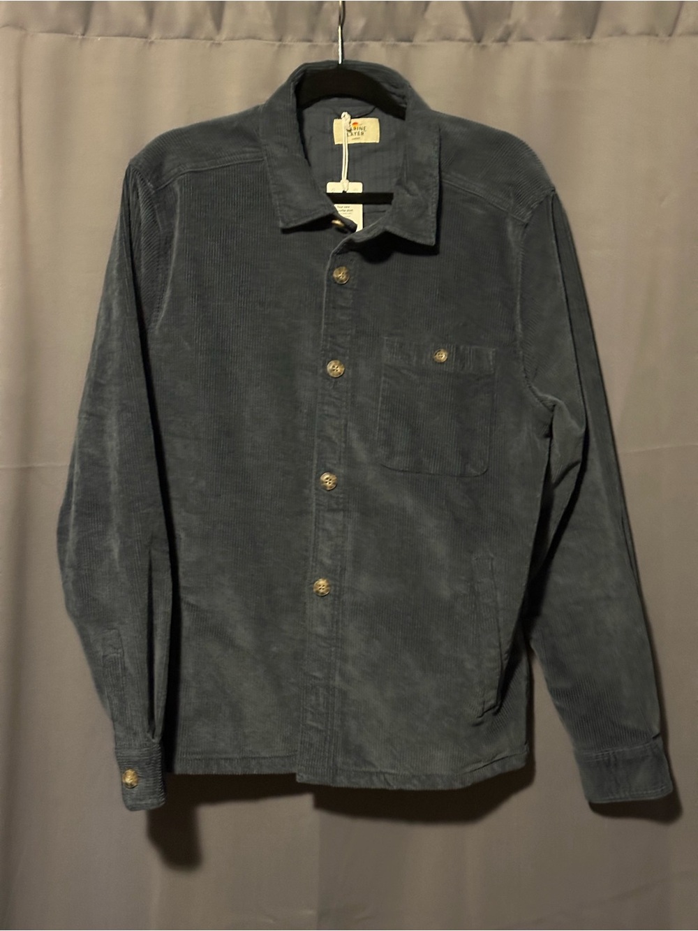 Marine Layer Corduroy Shirt Jacket, Navy, Large, NWT